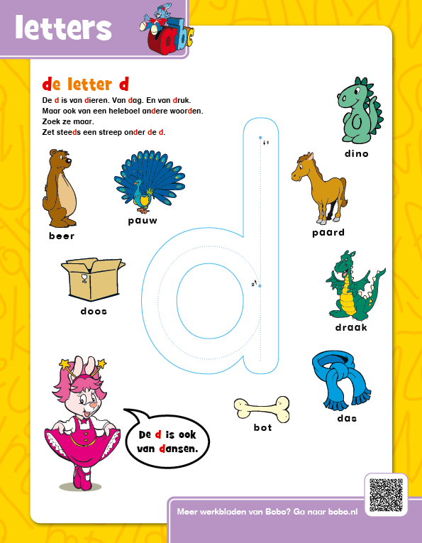 Letters leren &#8211; D