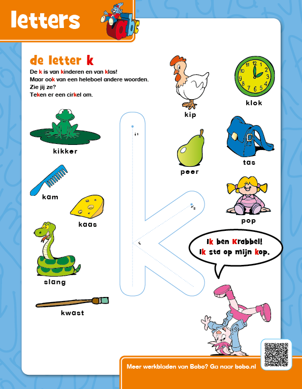 Letters leren &#8211; K