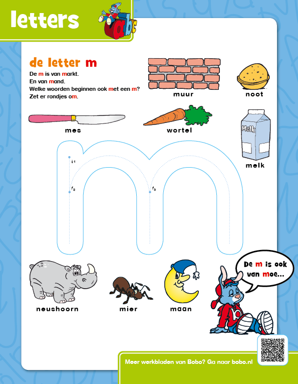 Letters leren &#8211; M