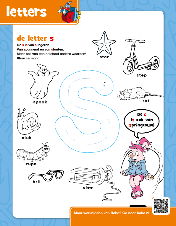 Letters leren &#8211; S