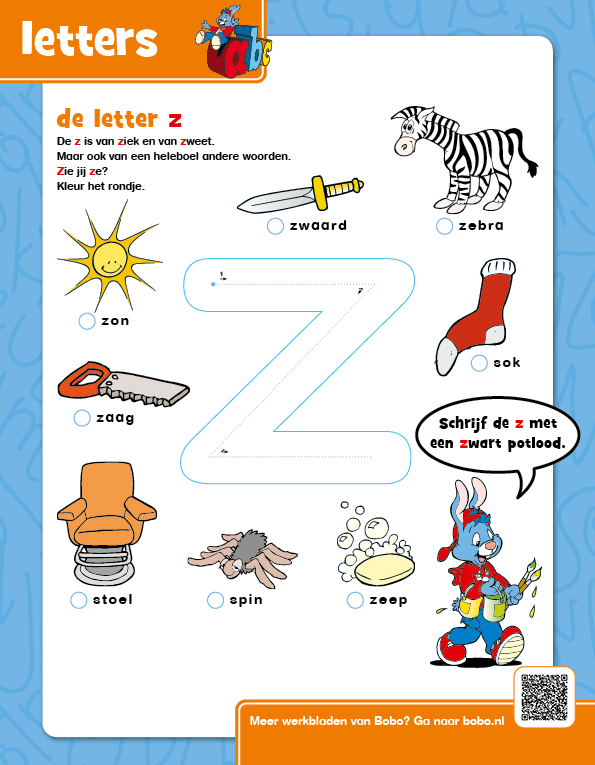 Letters leren &#8211; Z