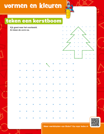 Teken een kerstboom